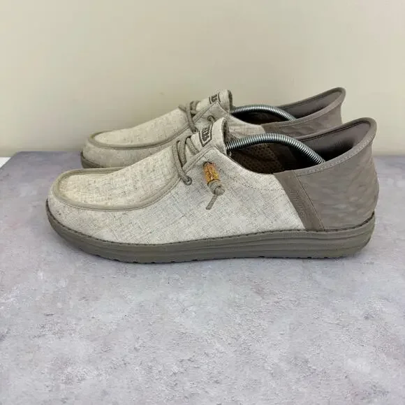 Skechers Shoes Mens Size 13 Beige Melson Casual Comfort Slip On 210864 Read - Picture 2 of 10